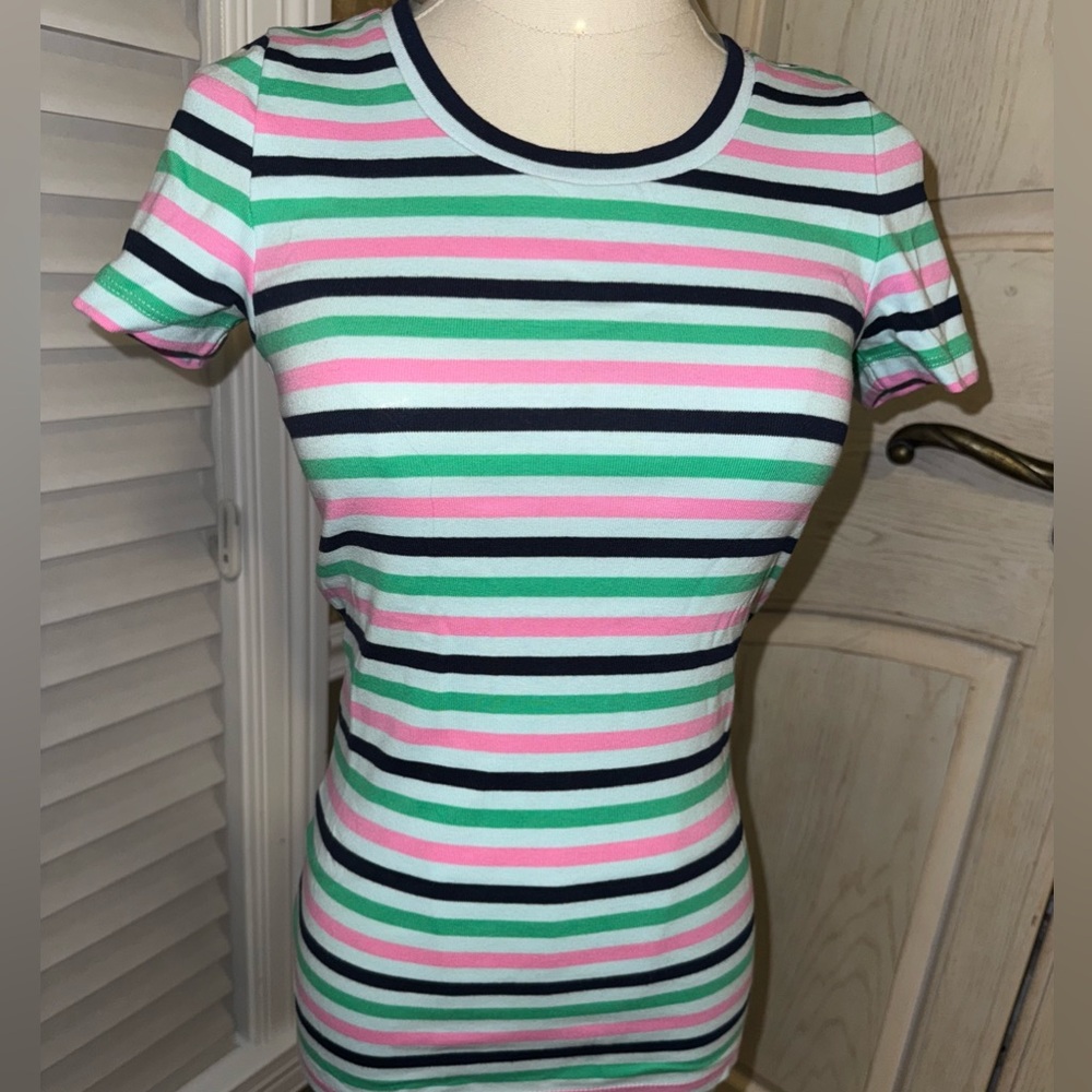 NWOT J. Crew Perfect Fit Striped Tee XS